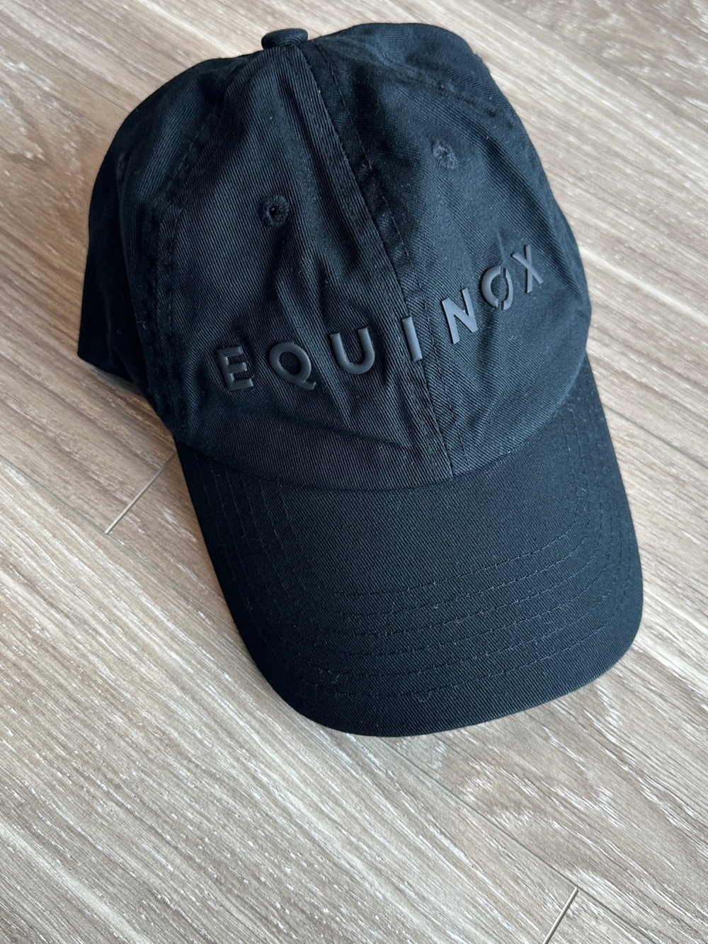 Equinox Black Embossed Logo Cap - Men